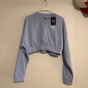 Under Armour Women's Purple Cropped Sweatshirt